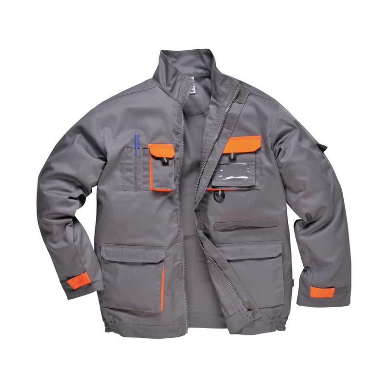 Contrast jacket (TX10) - Grey/Orange M